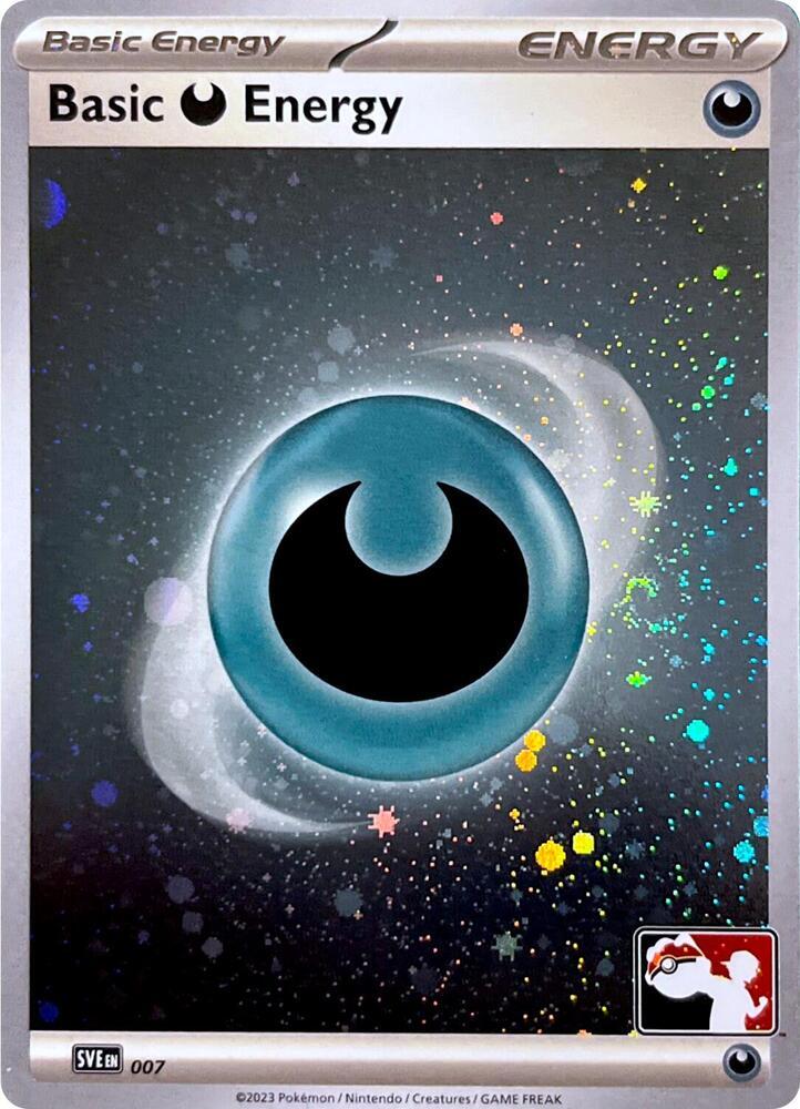 Scarlet & Violet Energy Basic Darkness Energy [Prize-Pack-Cosmos-Holo] Pokémon card